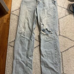 Light Blue Distressed Jeans